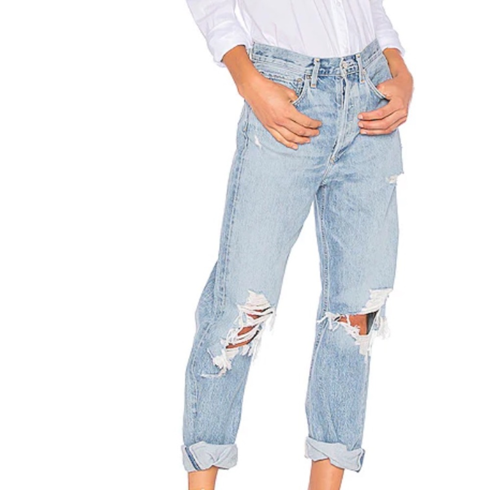 AGOLDE 90’s Mid Rise Loose Fit in Fall Out Jeans